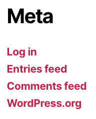 WordPress Meta Default